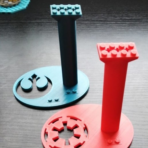 Download STL file Lego Stand Star Wars Ships With Minifigures • 3D printing object ・ Cults